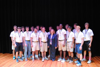 Justice Clark and the Williamson County delegates.