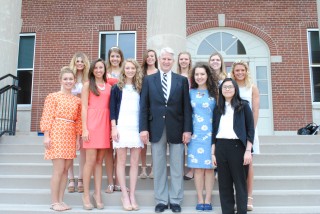 Chief Justice Wade and the Sevier County delegates.