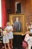 Justice Lee's three grandchildren were part of the portrait unveiling.
