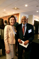 Access to Justice Vice Chair Marcy Eason and Court of Appeals Judge Richard H. Dinkins.