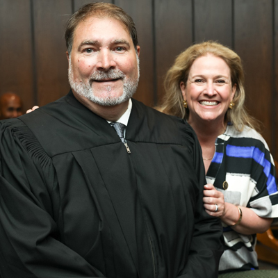 Criminal Court Judge Raymond Lepone with COA Judge Valerie Smith