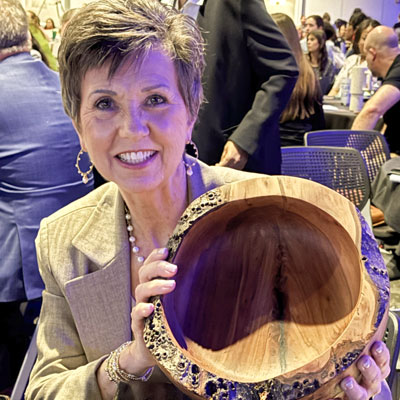 Retired Henry County General Sessions and Juvenile Court Judge Vicki S. Snyder Received the Jim Pryor Award for Child Advocacy.