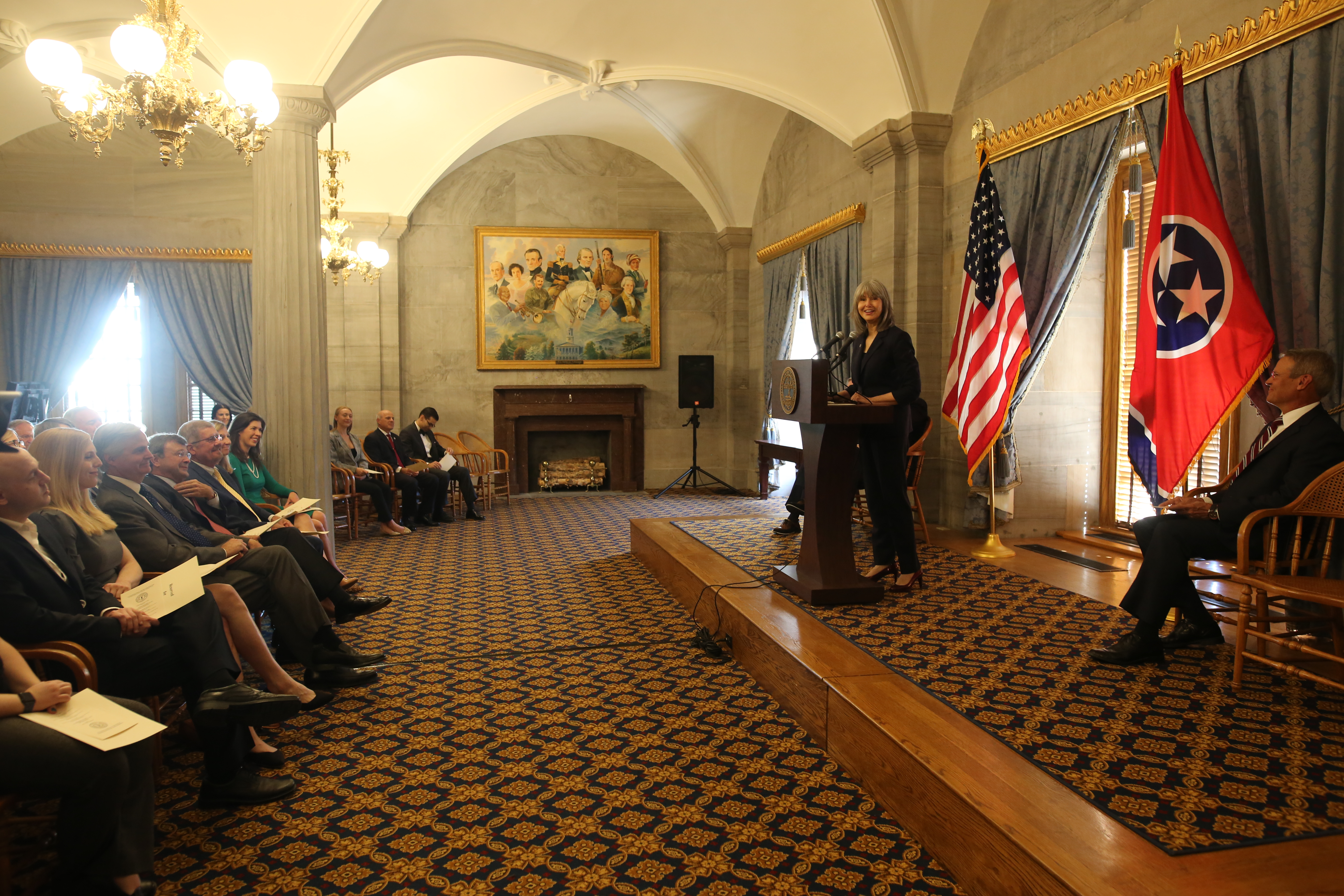 Chief Justice Kirby addresses the audience