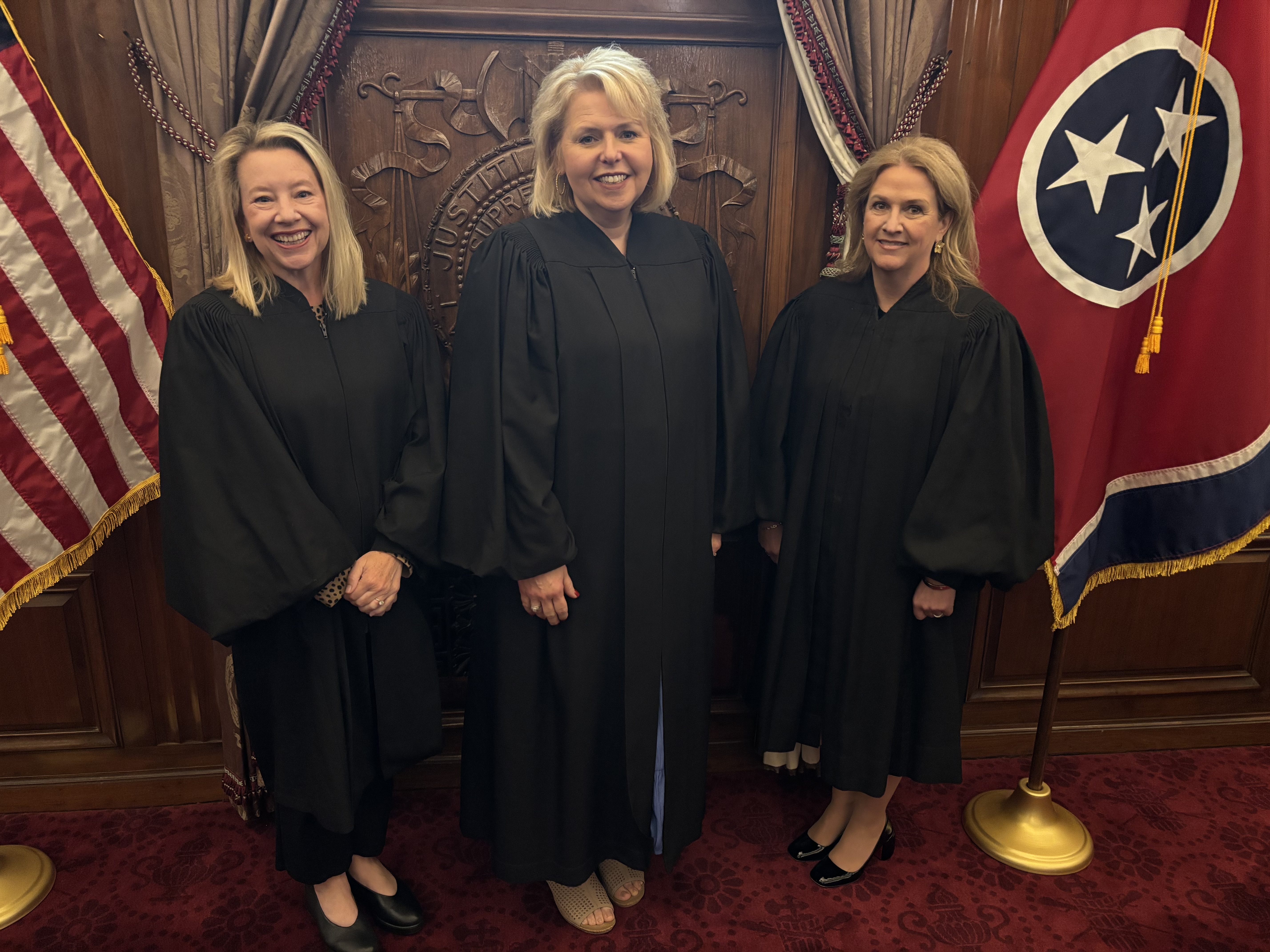 Court of Appeals Judges Kristi M. Davis, Carma Dennis McGee and Valerie L. Smith