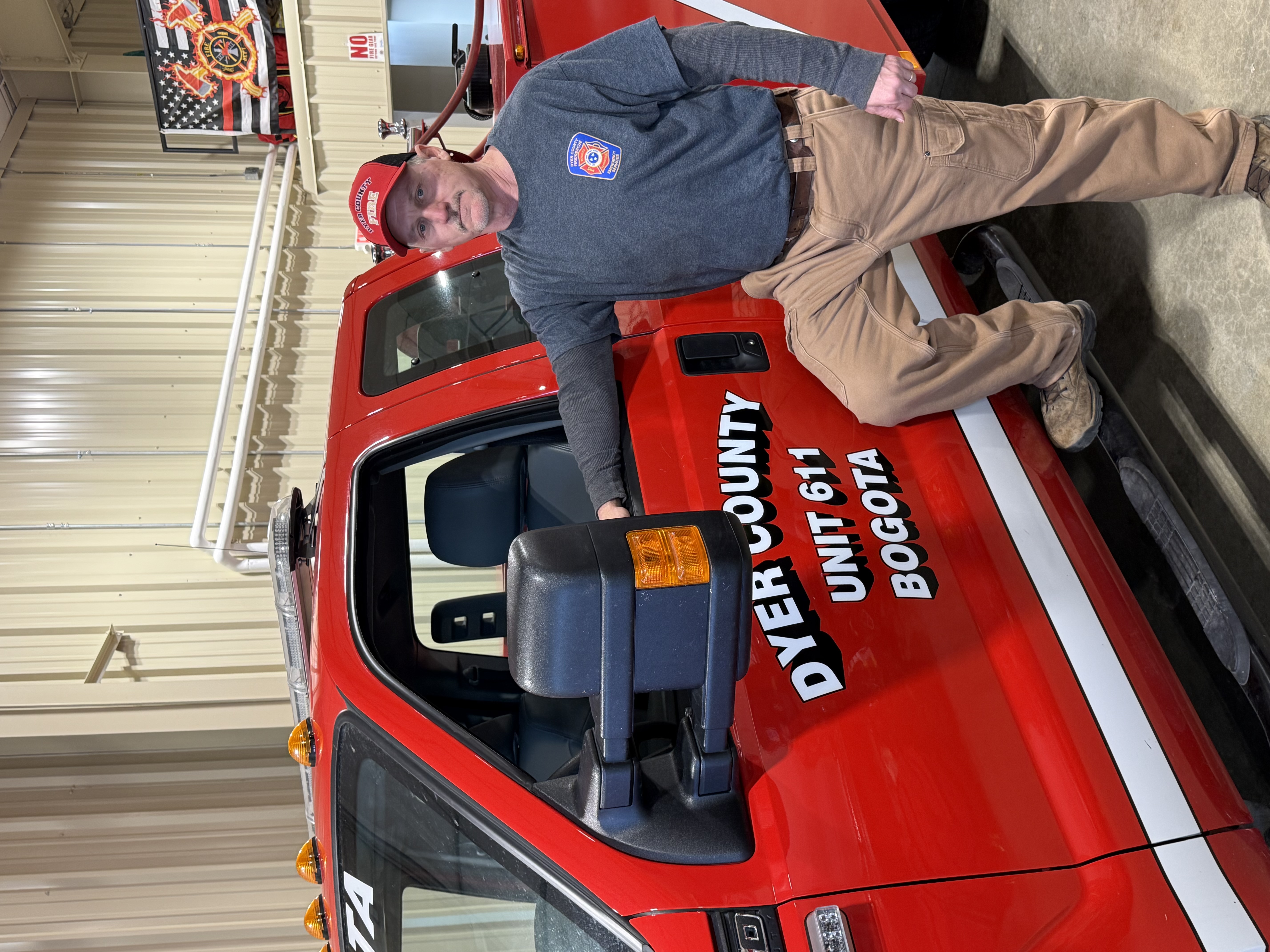 Chancellor Childress serves as a volunteer firefighter in Dyer County.