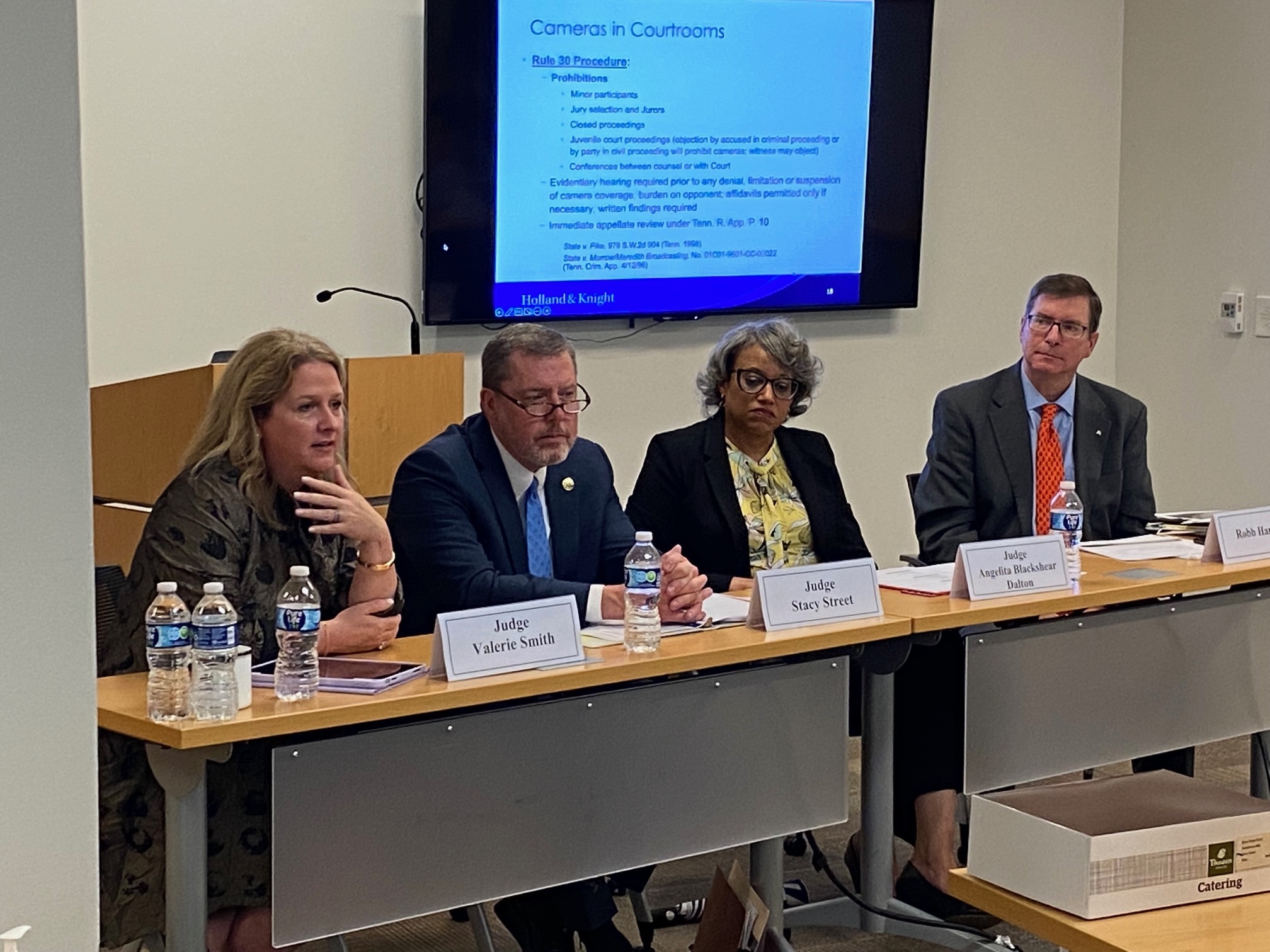 Judge Valerie L. Smith, Judge Stacy L. Street, Judge Angelita Blackshear Dalton and Robb Harvey, Partner, Holland & Knight 