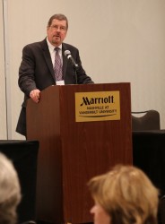 Tennessee Supreme Court Chief Justice Jeffrey Bivins welcomes attendees to Nashville.