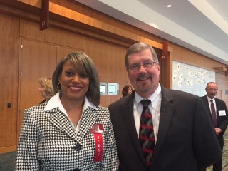 Judge Angelita Blackshear Dalton with Chief Justice Jeff Bivins
