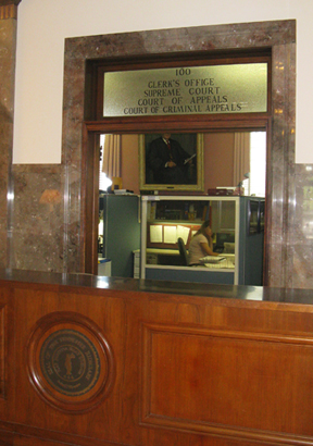 Nashville Supreme Court building - Appellate Court Clerks Office