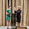 Chancellor Pamela Fleenor accepts the SETLAW Lioness of the Bar Award