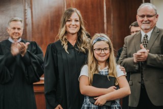 Judge Fry and daughter, Raleigh